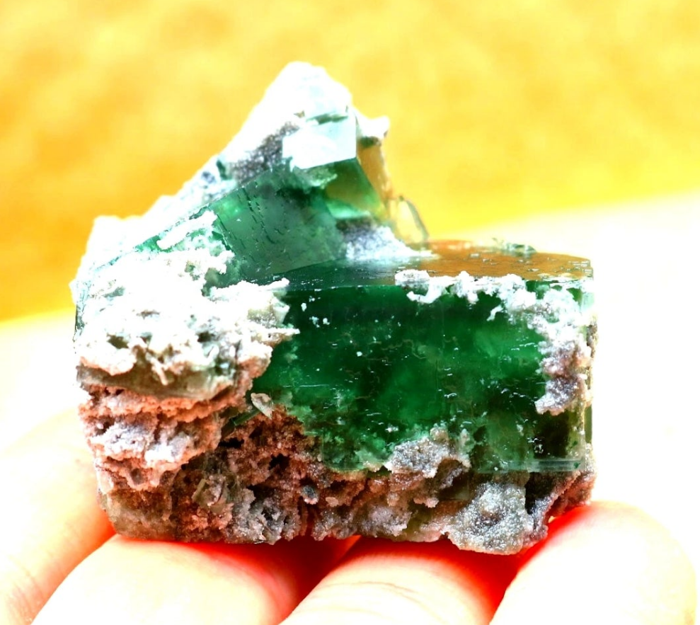 Green Phantom Cubic Fluorite