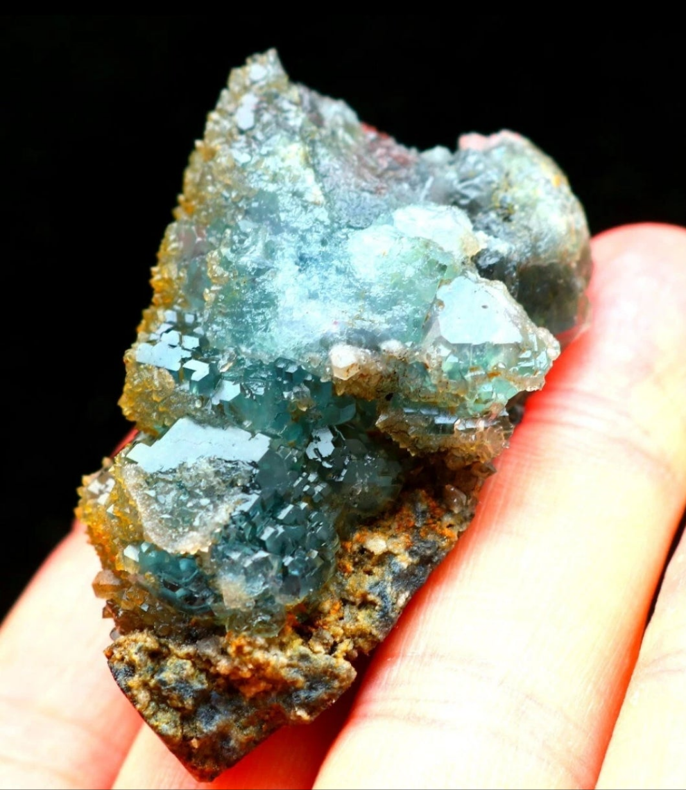 Blue/Green Phantom Cubic Fluorite