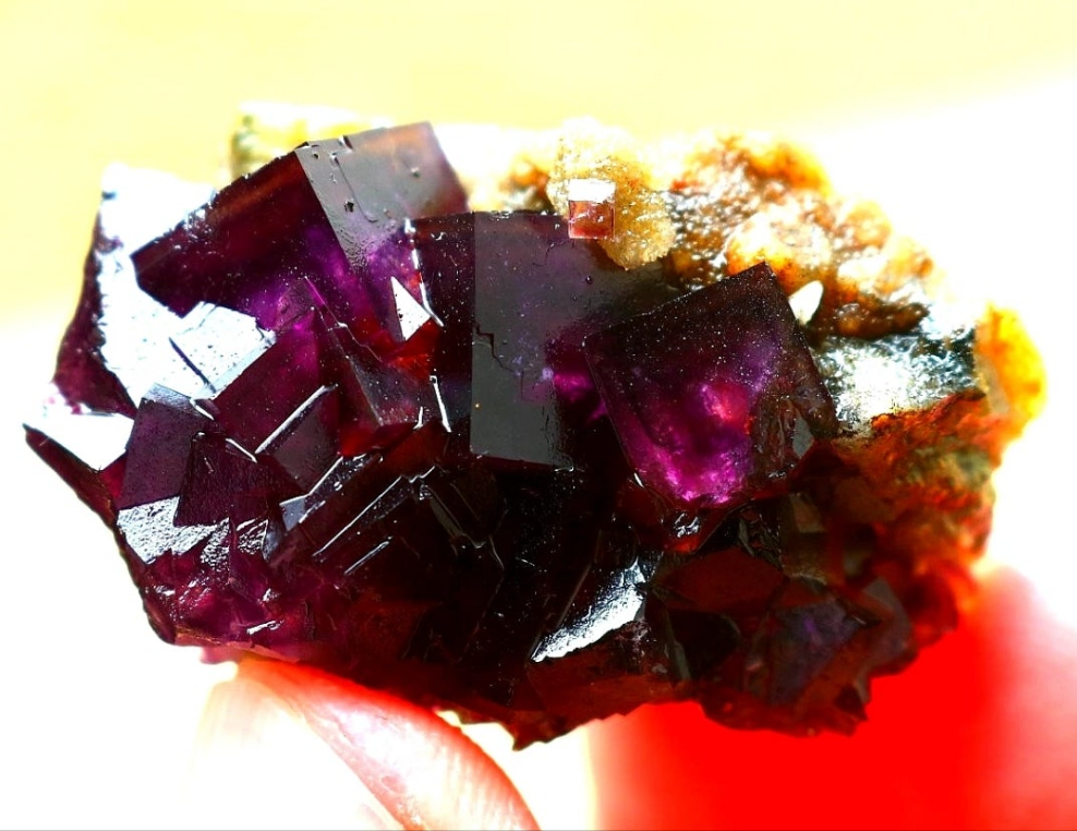 Purple Phantom Cubic Fluorite