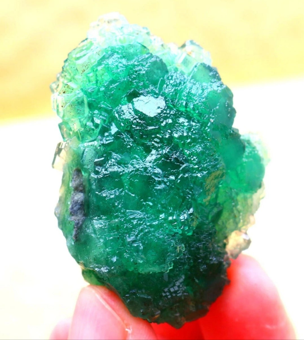 Green Phantom Cubic Fluorite