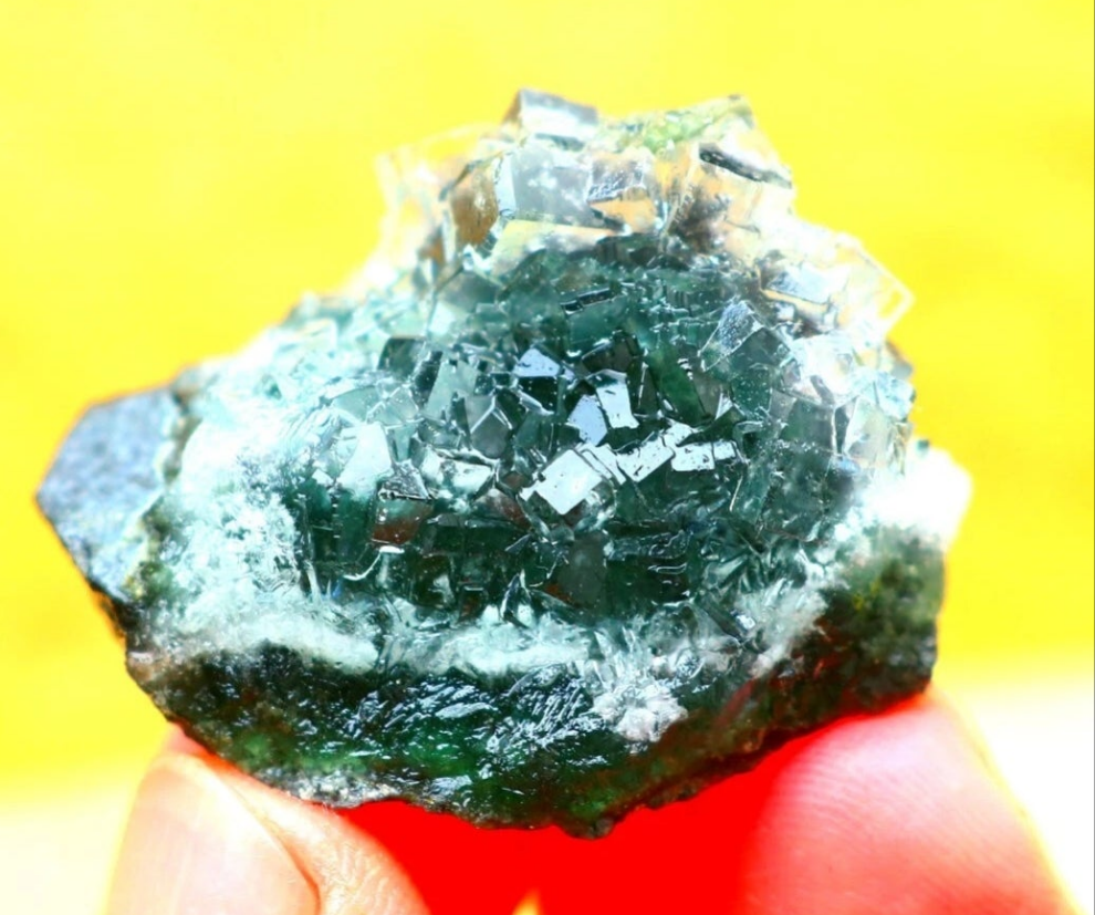 Green Phantom Cubic Fluorite