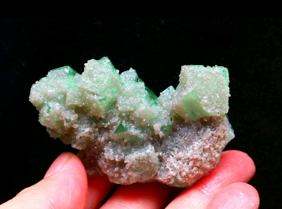 Green Phantom Cubic Fluorite