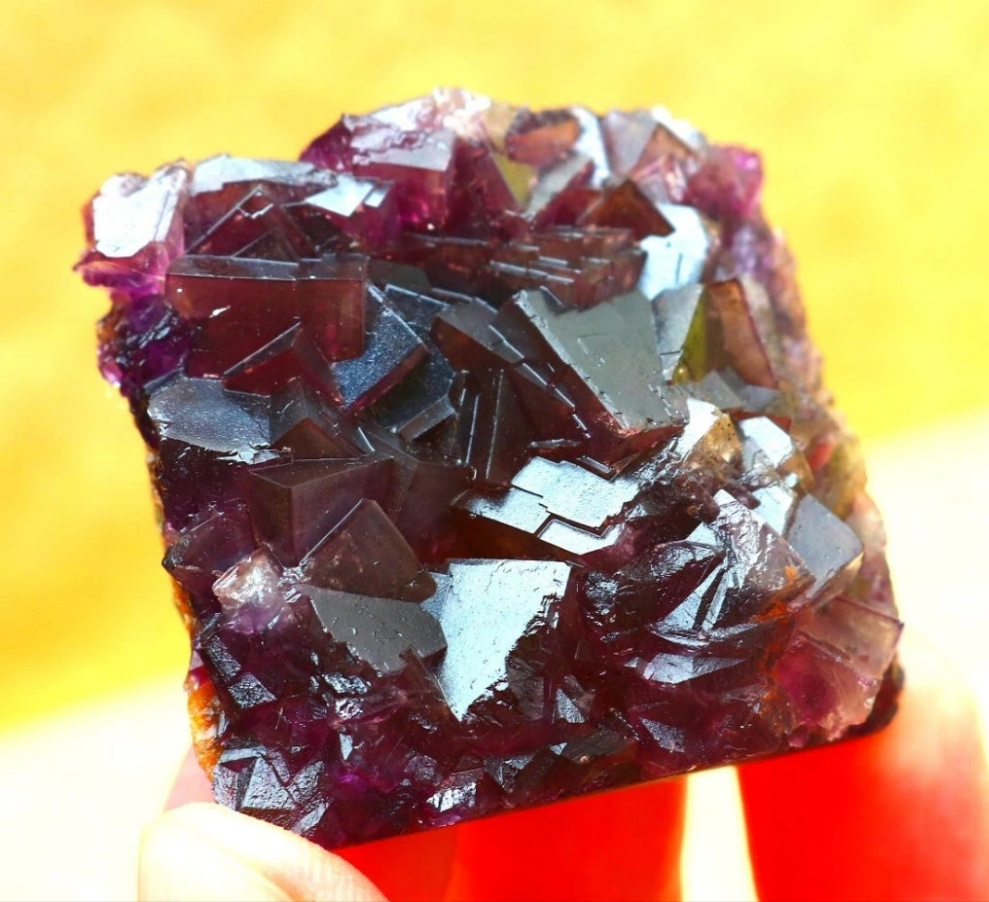 Purple Phantom Cubic Fluorite
