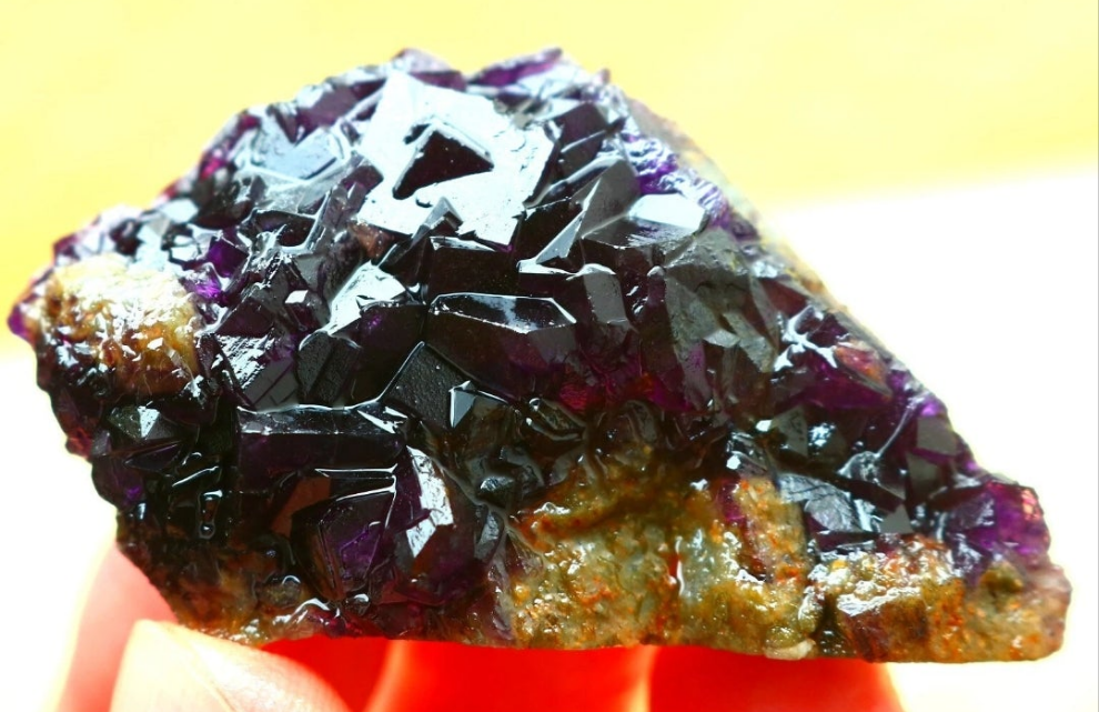 Purple Phantom Cubic Fluorite