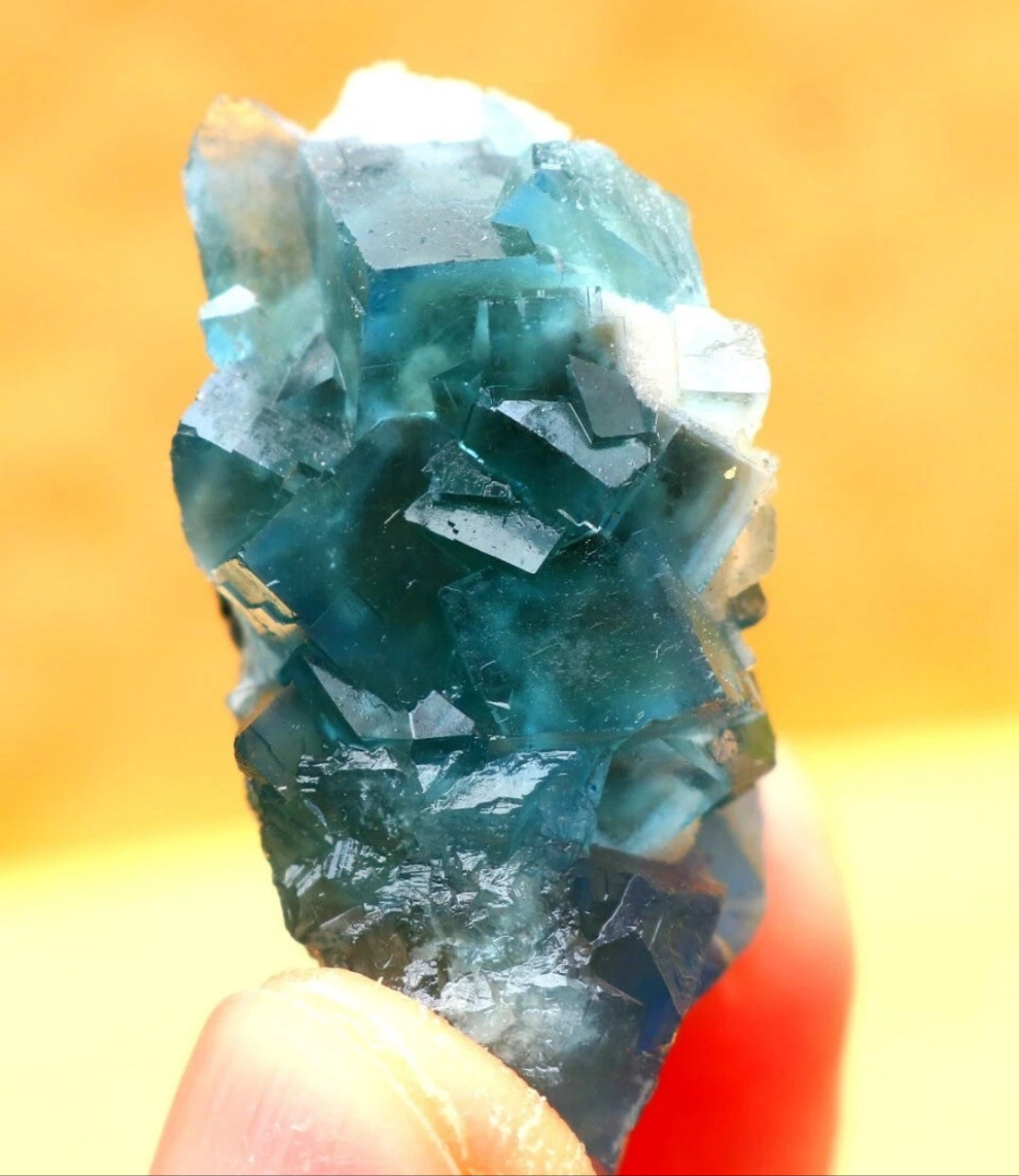 Blue Phantom Cubic Fluorite