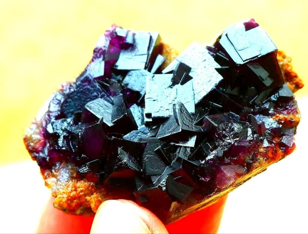 Purple Phantom Cubic Fluorite