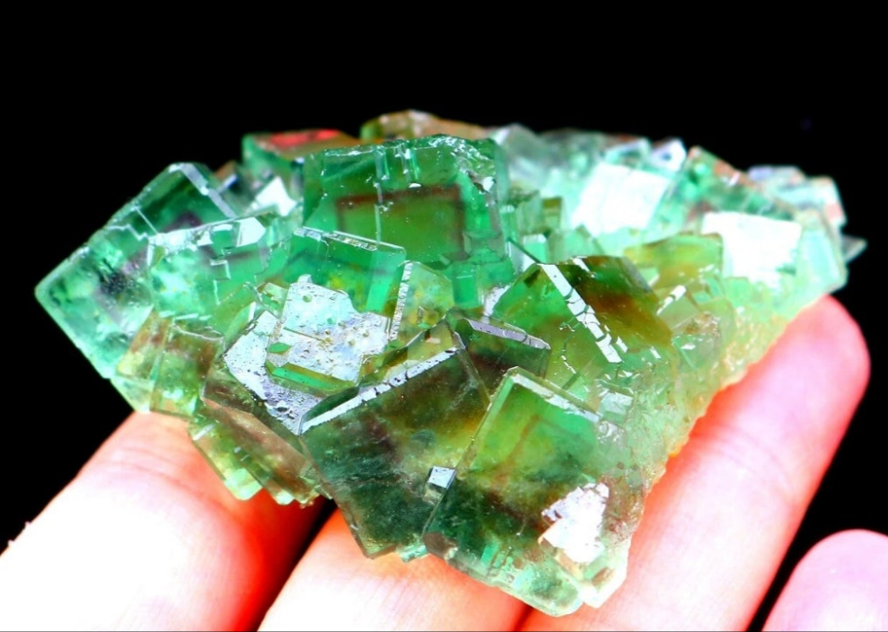 Green Phantom Cubic Fluorite