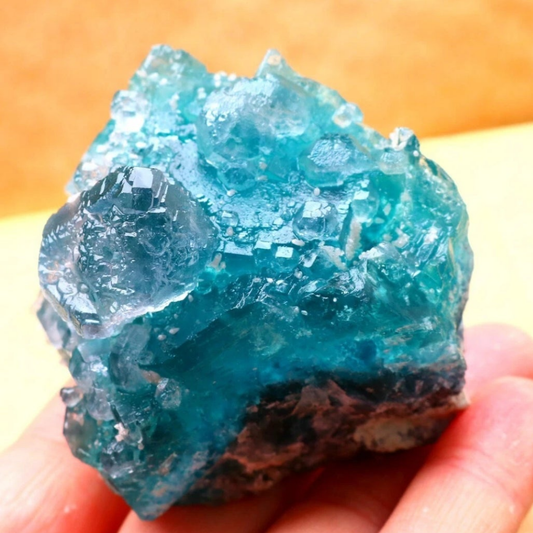 Blue Octahedron Fluorite