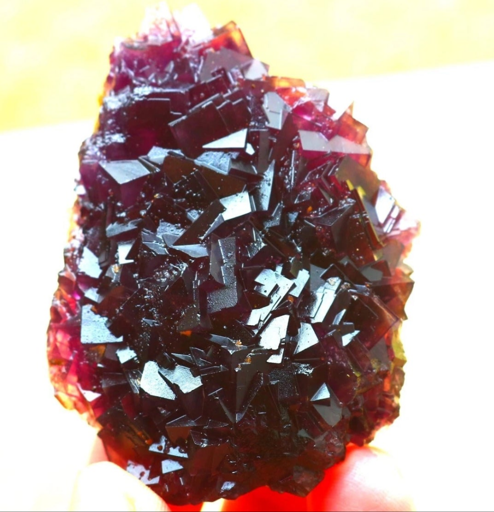 Purple Phantom Cubic Fluorite