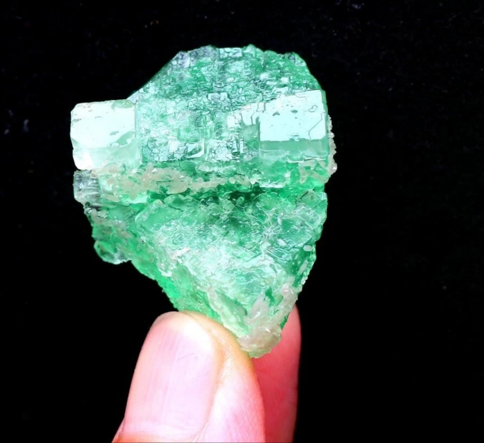 Green Phantom Cubic Fluorite