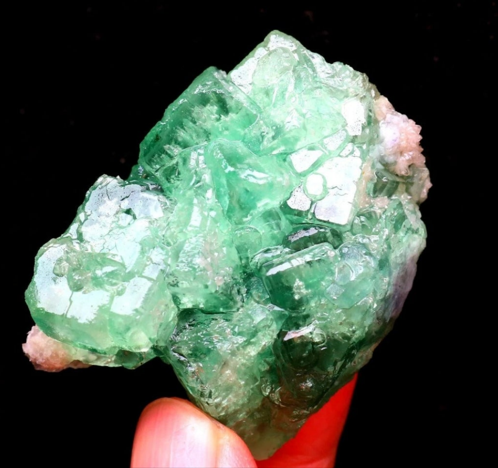 Green Phantom Cubic Fluorite