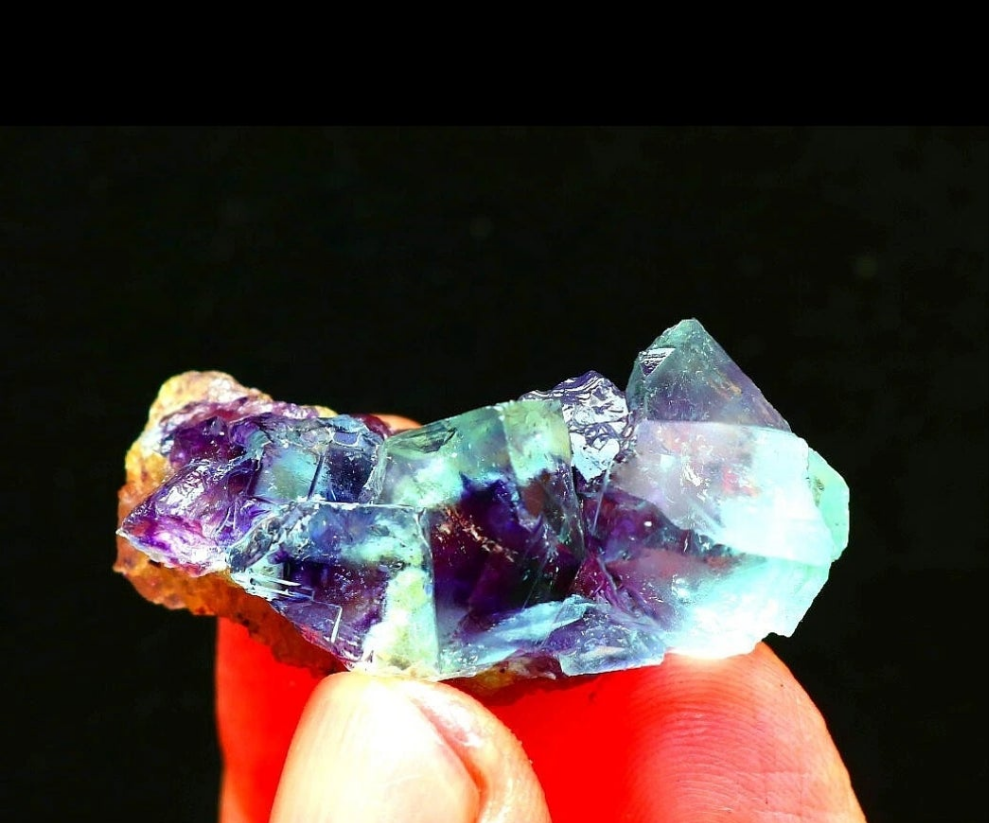 Purple Phantom Cubic Fluorite