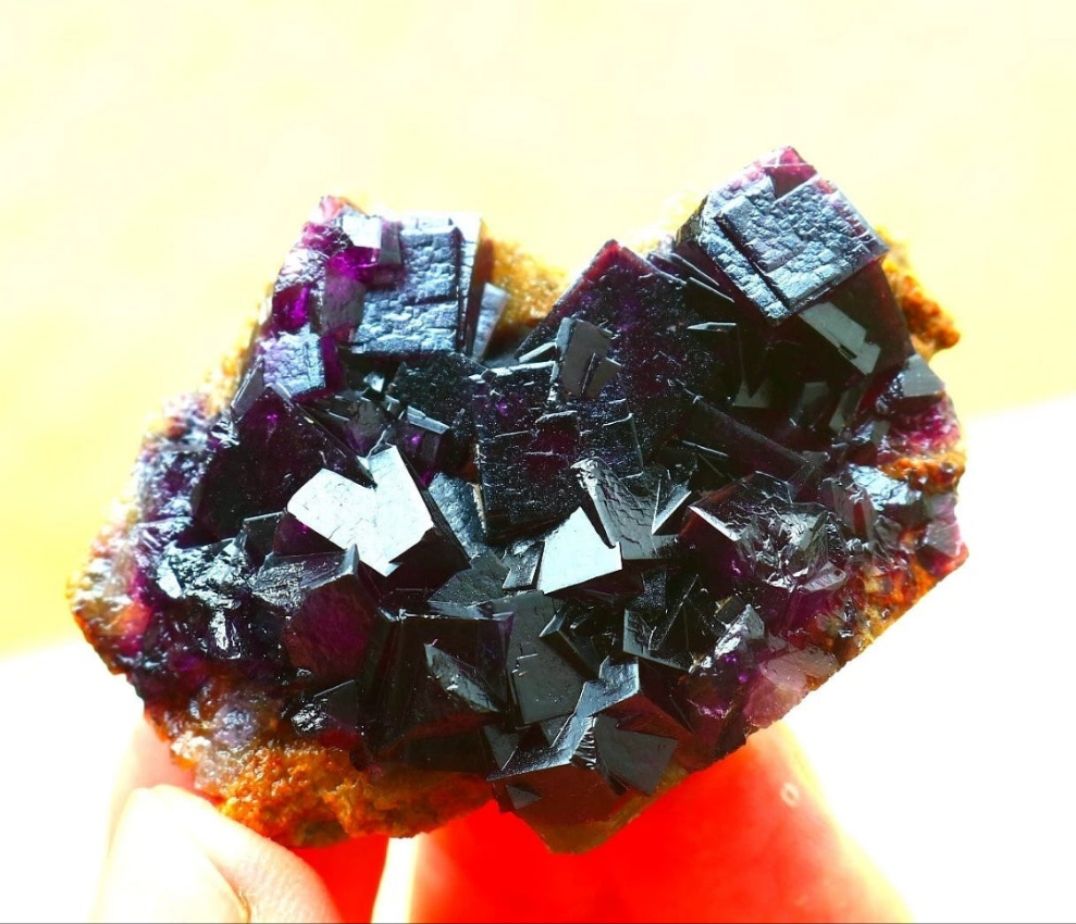 Purple Phantom Cubic Fluorite