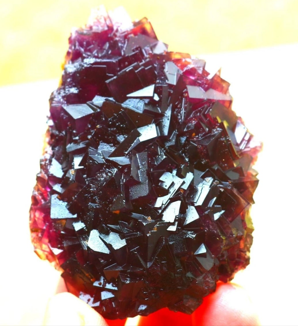 Purple Phantom Cubic Fluorite