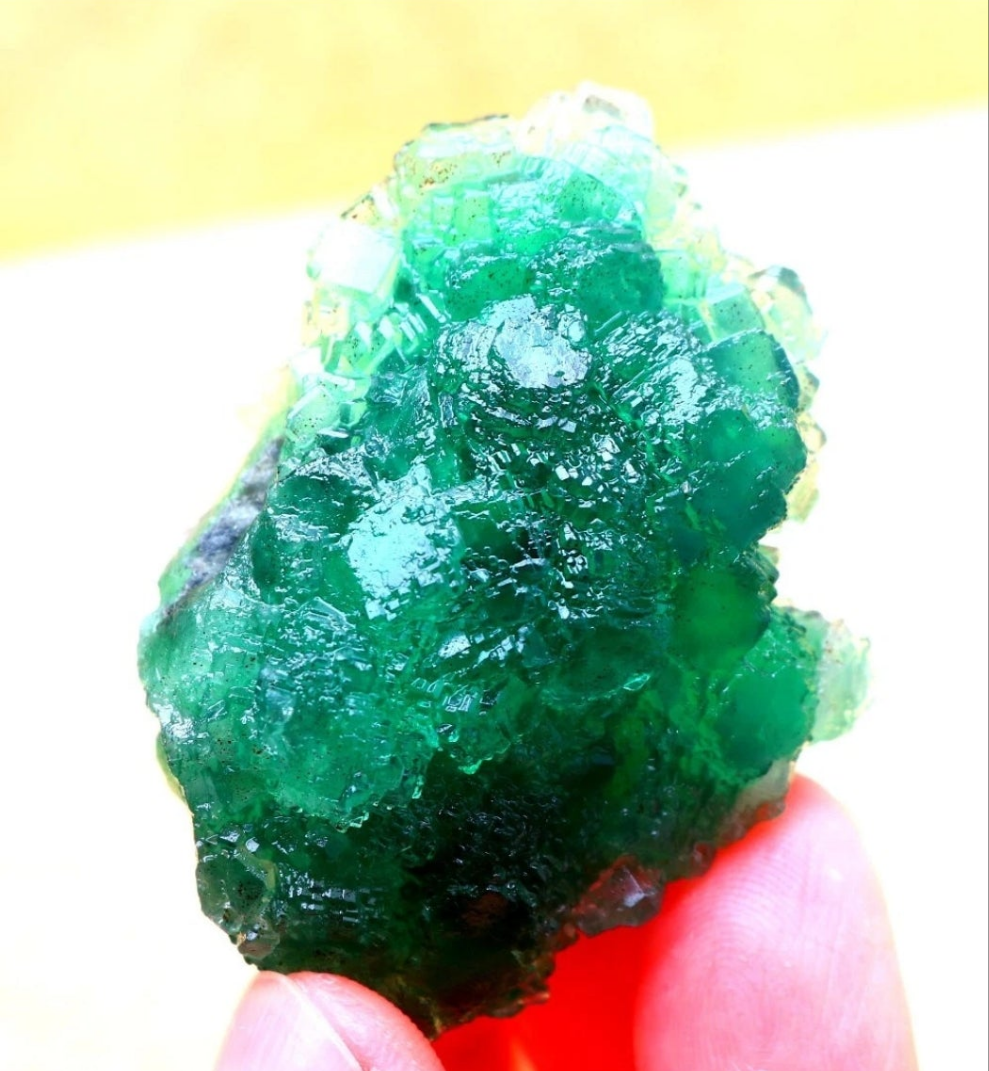 Green Phantom Cubic Fluorite