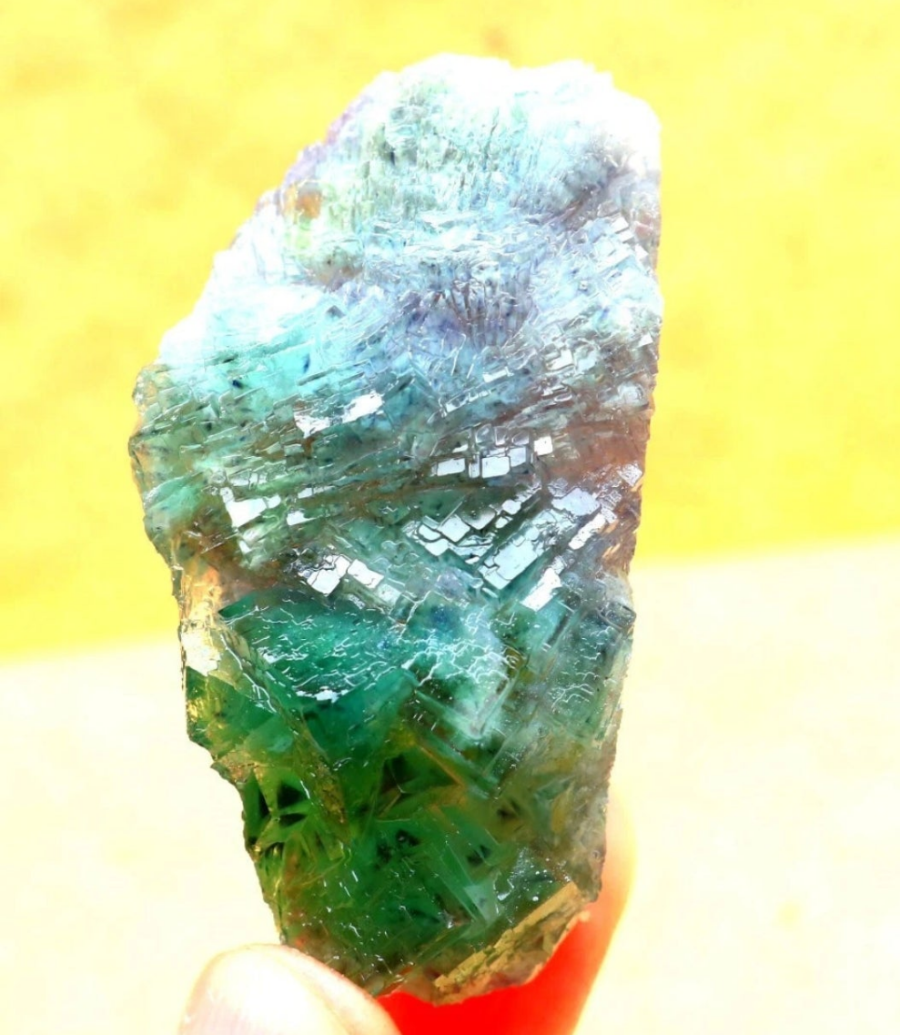 Green Phantom Cubic Fluorite