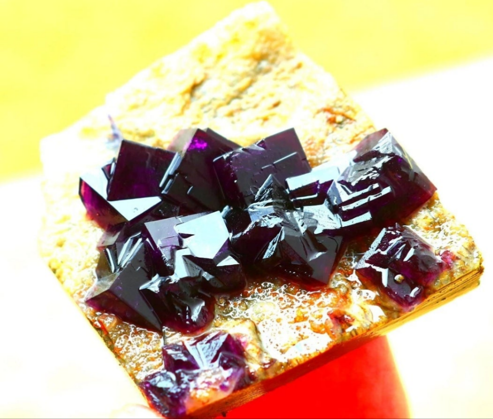 Purple Phantom Cubic Fluorite