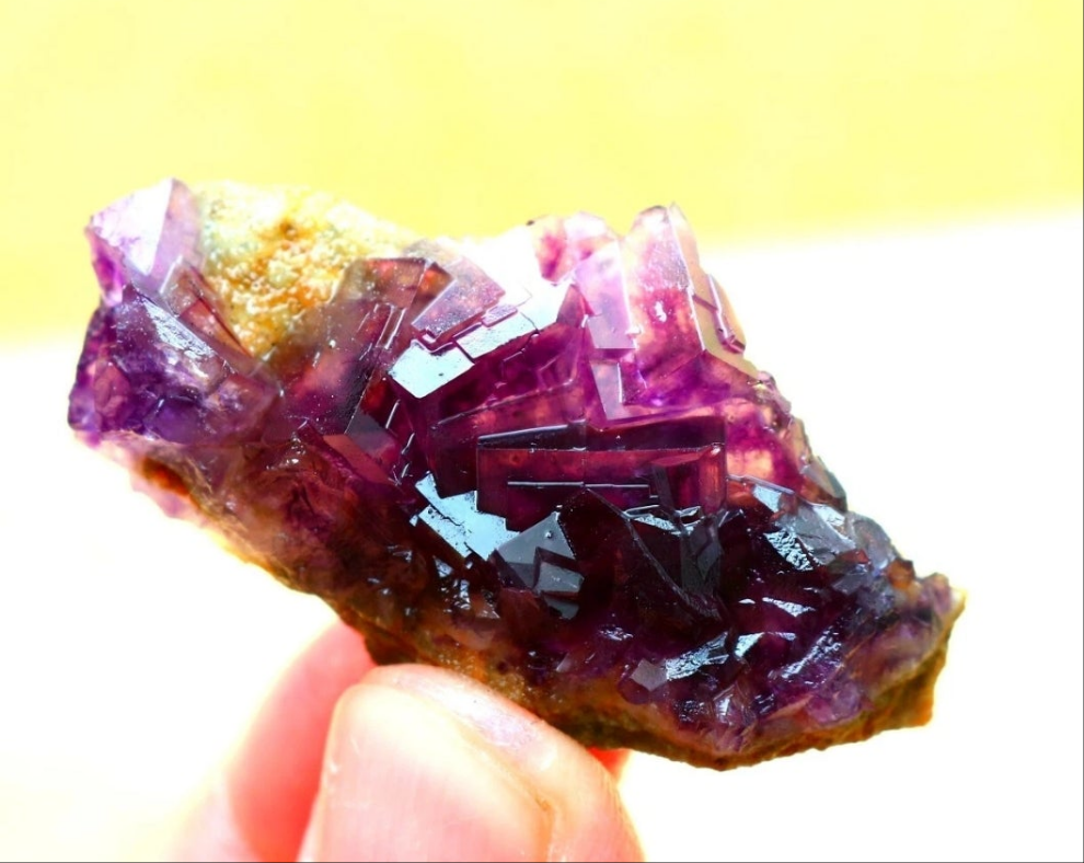 Purple Phantom Cubic Fluorite