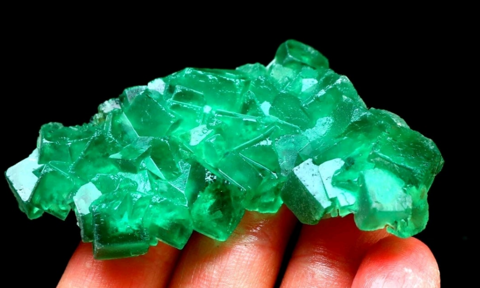 Green Phantom Cubic Fluorite