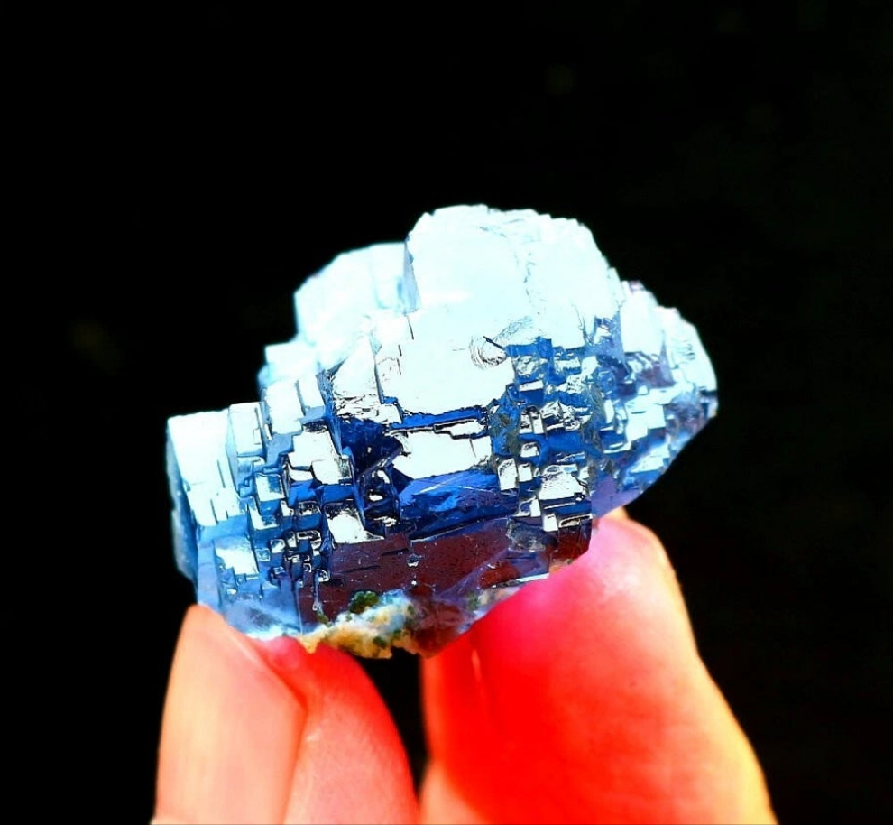Blue Phantom Cubic Fluorite