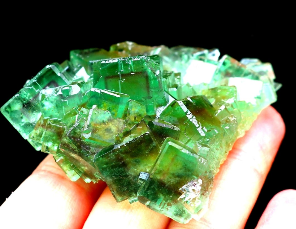Green Phantom Cubic Fluorite