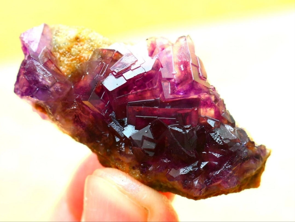 Purple Phantom Cubic Fluorite