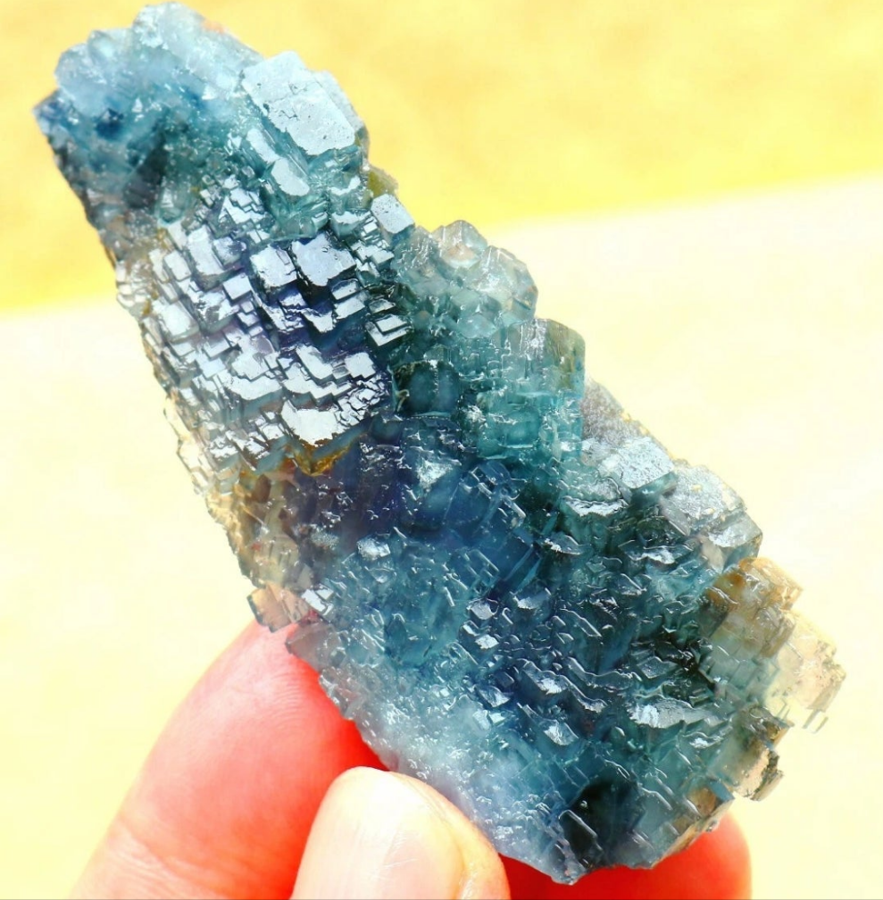 Blue Phantom Cubic Fluorite