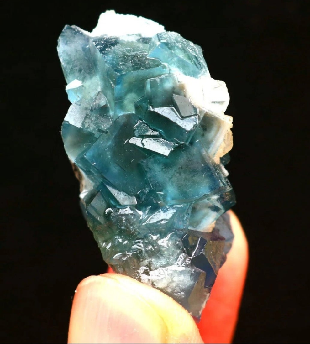 Blue Phantom Cubic Fluorite