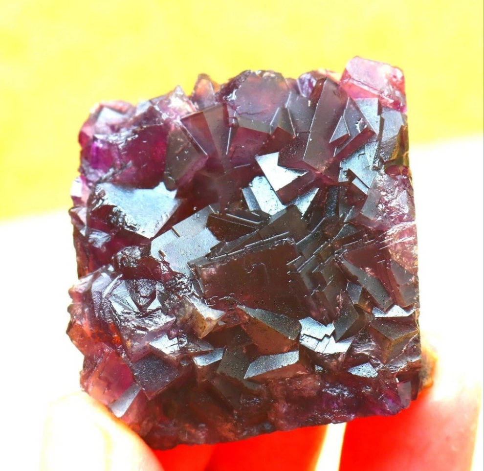 Purple Phantom Cubic Fluorite