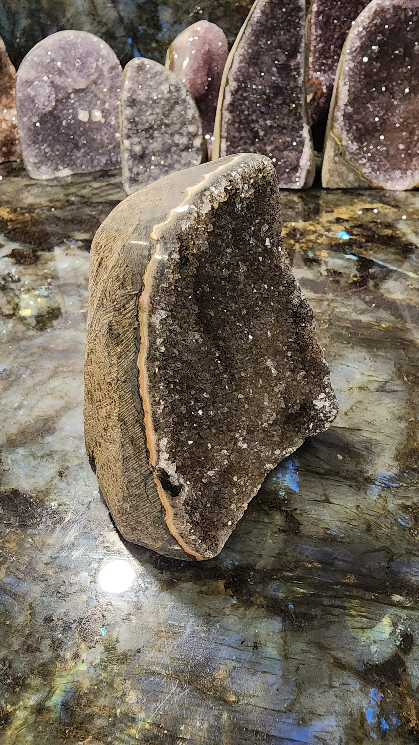 Mini Black Amethyst Cathedral H80