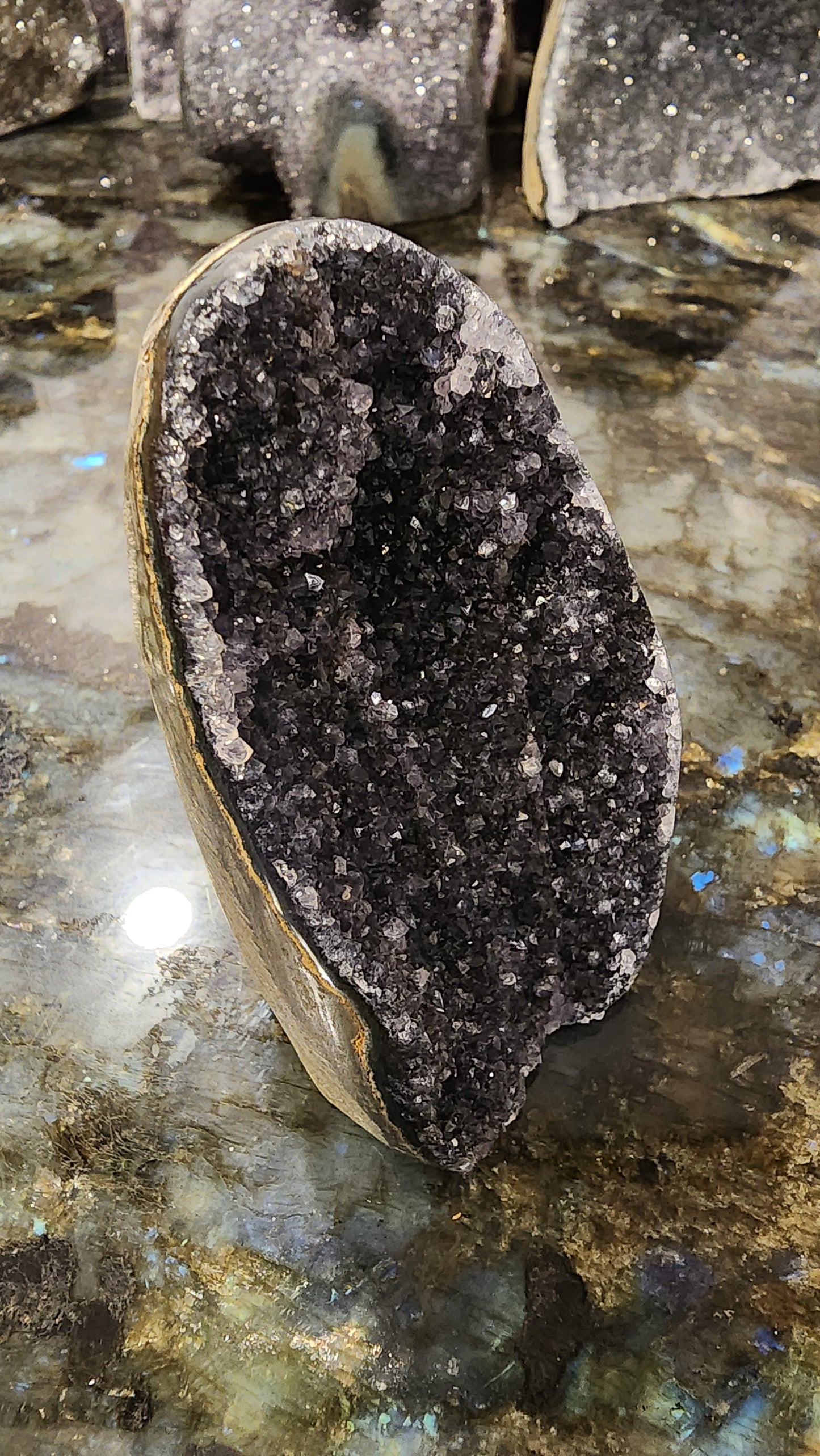 A+++ Quality Mini Black Amethyst Cathedral L75