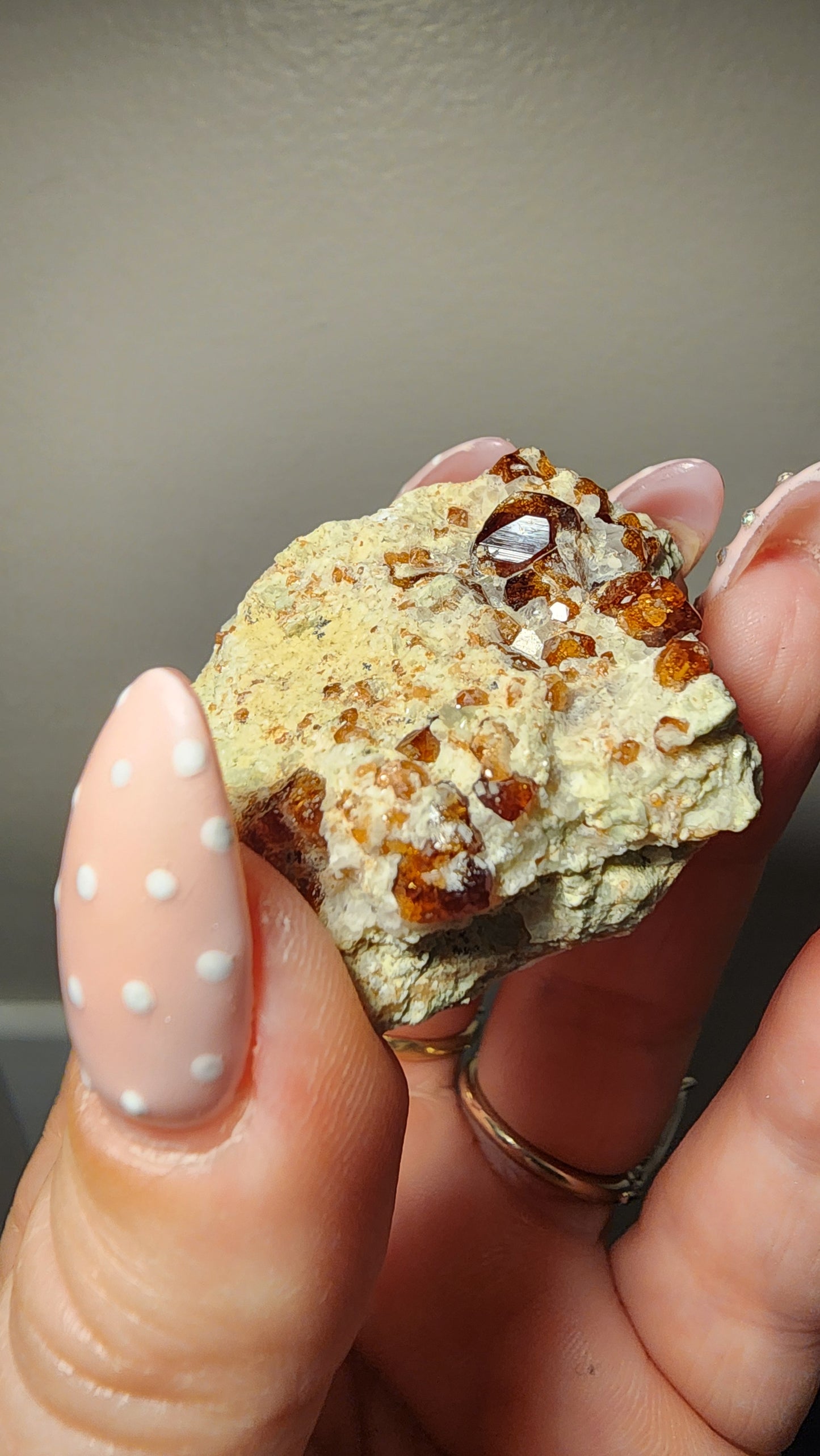 Spessartite Garnet on Matrix