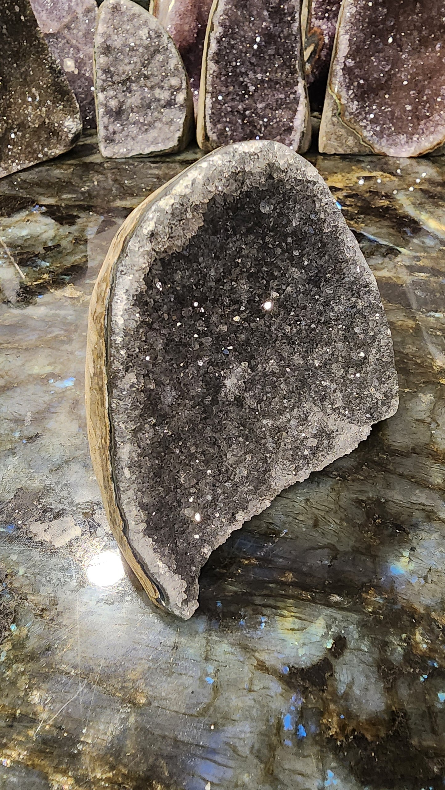 Mini Black Amethyst Cathedral J95