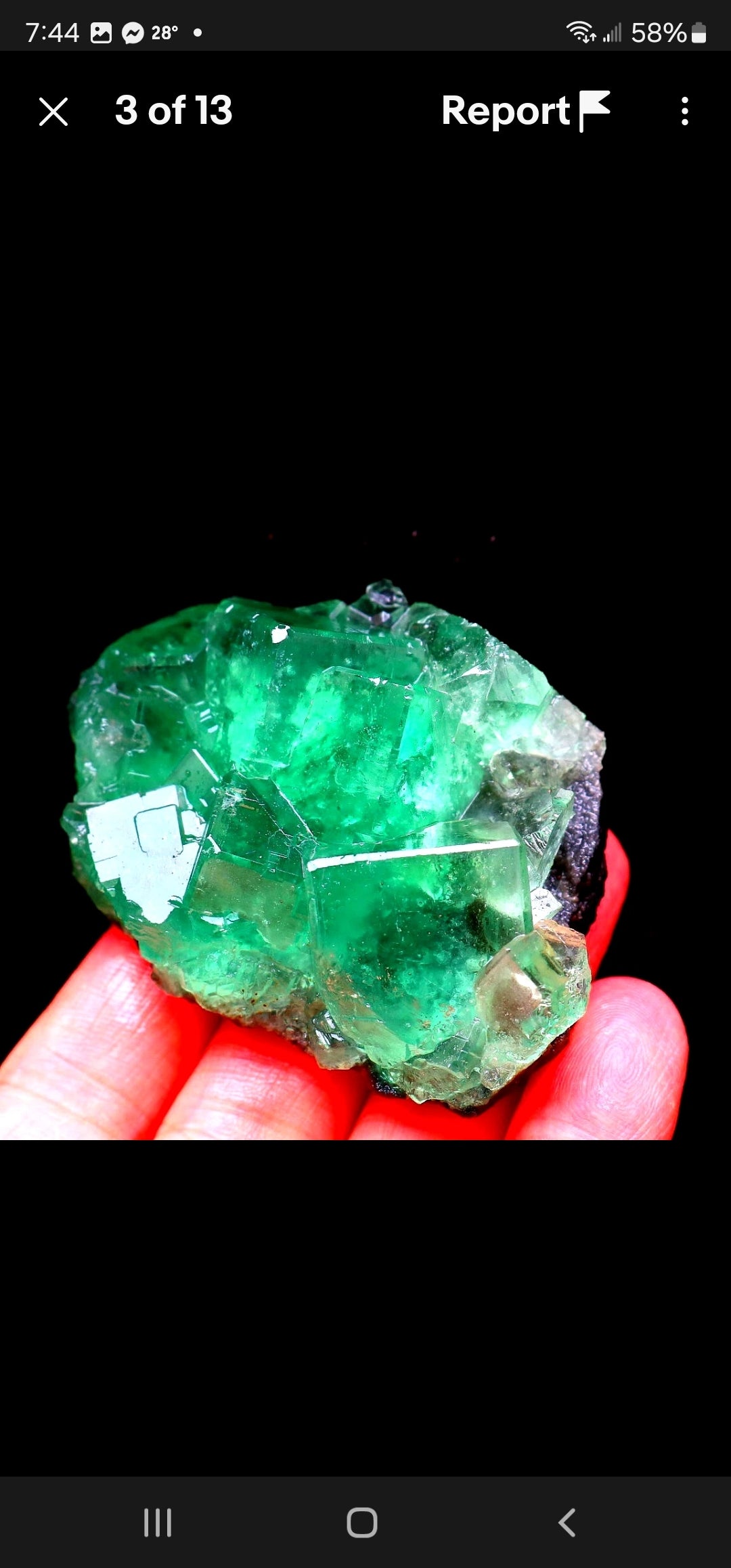 Green Phantom Cubic Fluorite