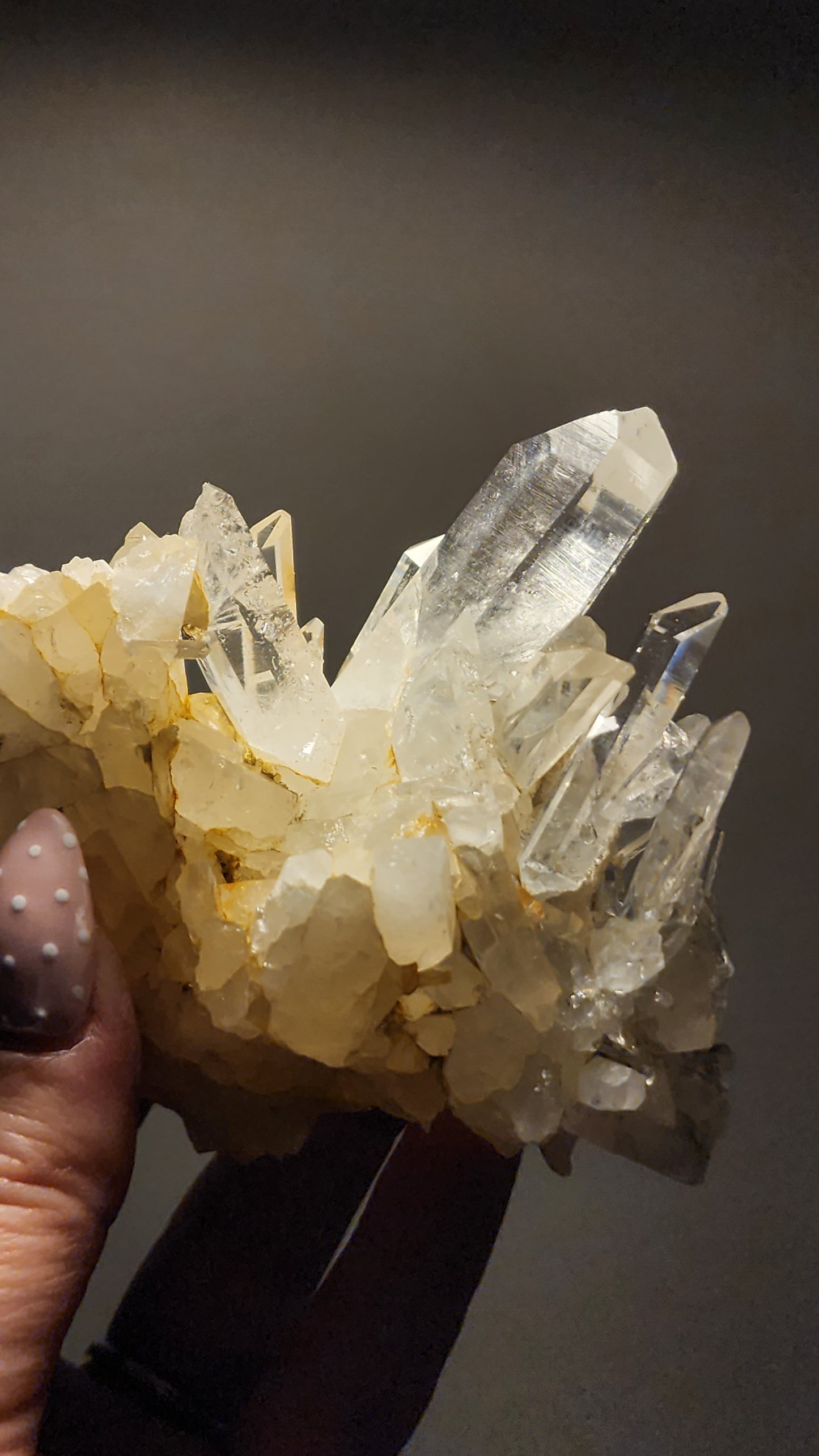 A+++ Quality Clear Quartz Cluster C200