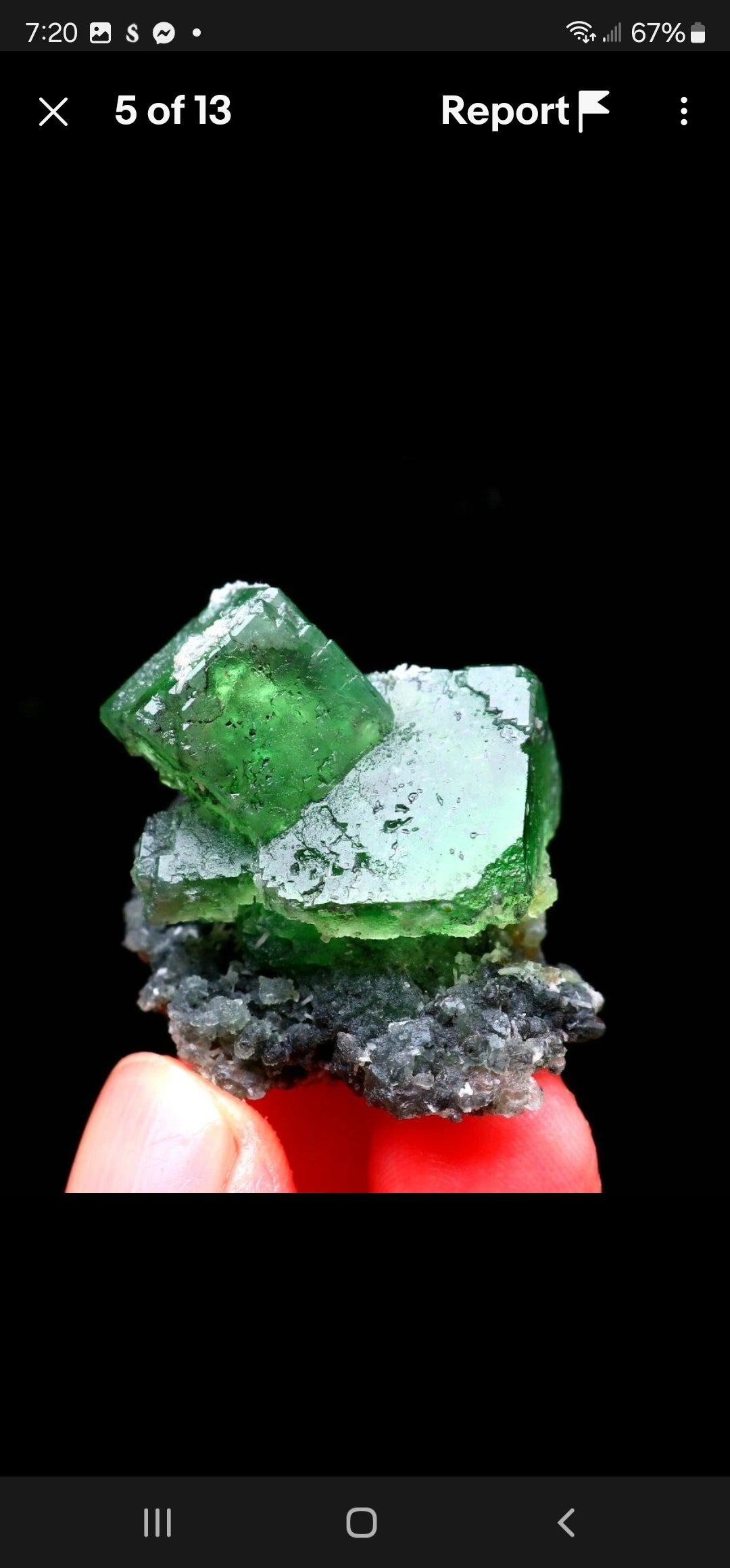 Green Phantom Cubic Fluorite
