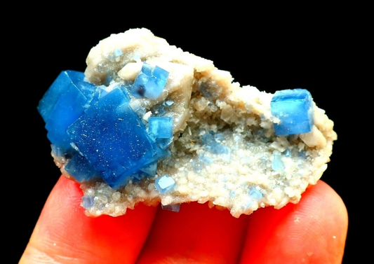 Blue Phantom Cubic Fluorite