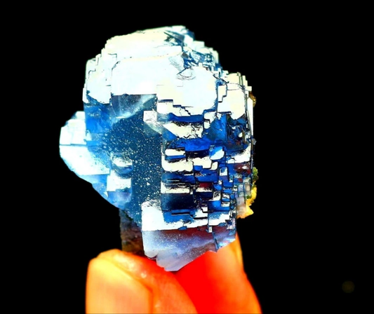 Blue Phantom Cubic Fluorite