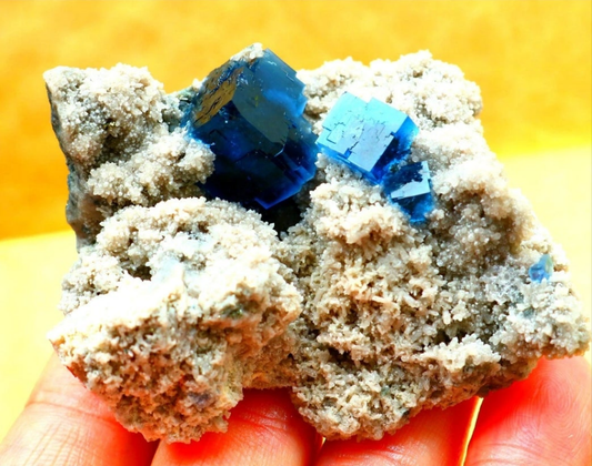 Blue Phantom Cubic Fluorite