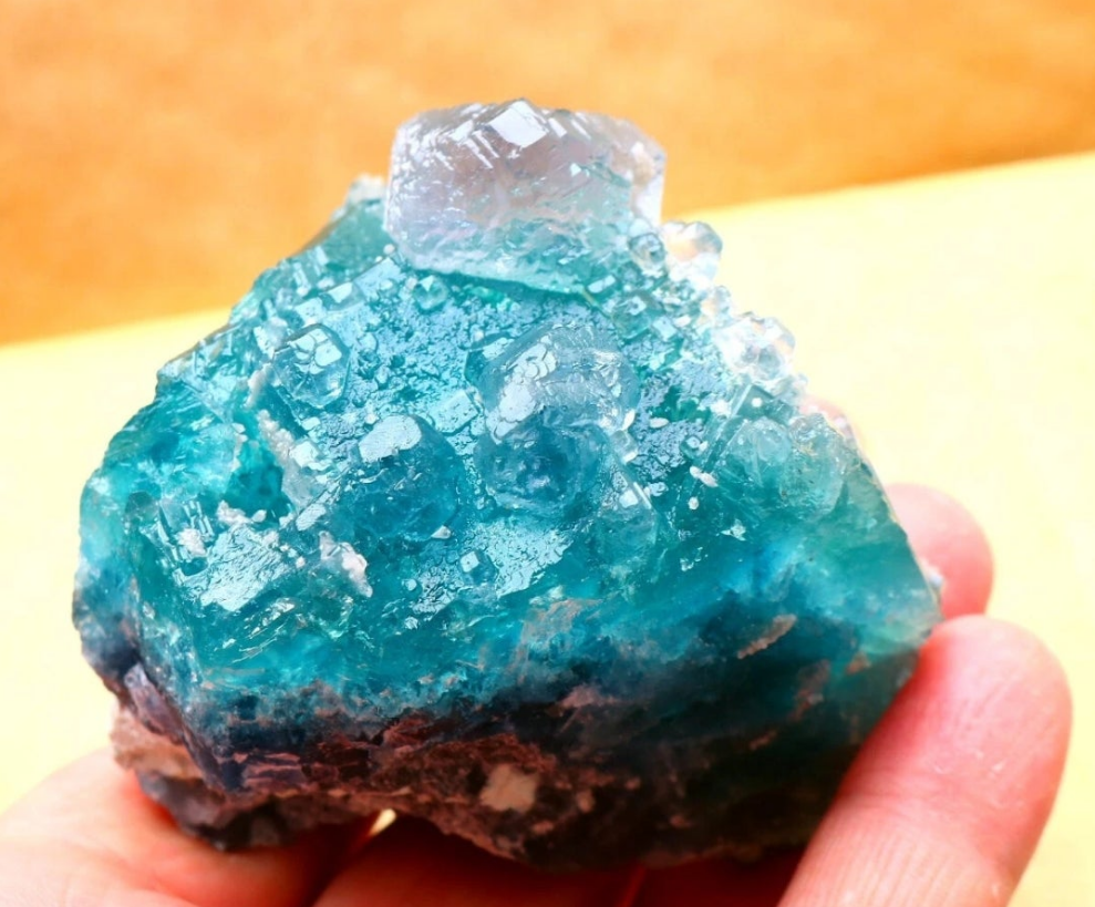 Blue Octahedron Fluorite