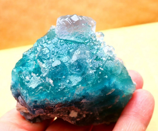 Blue Octahedron Fluorite