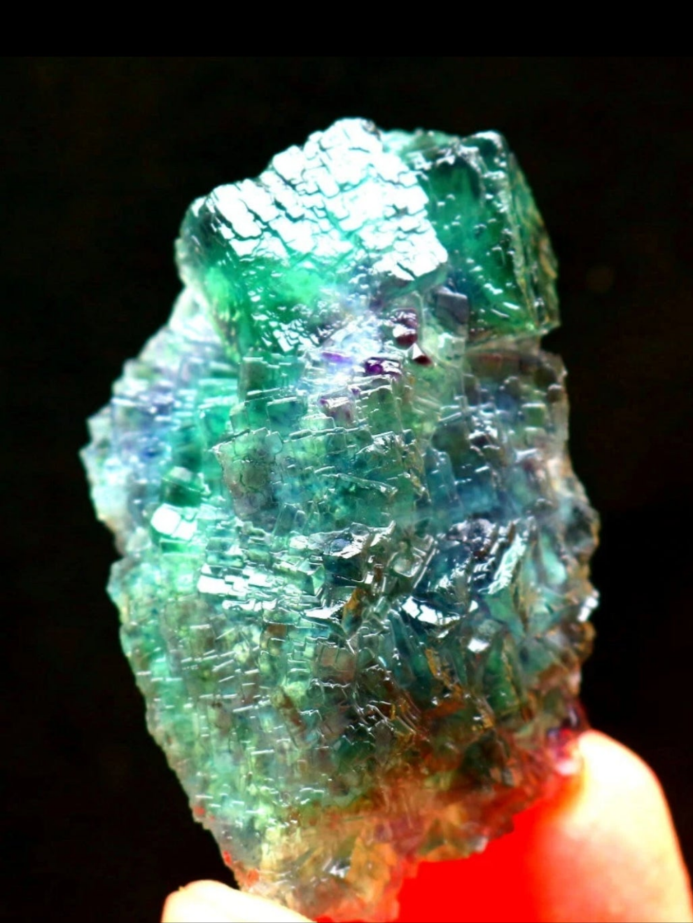 Green Phantom Cubic Fluorite