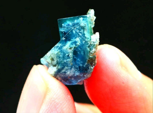 Green/Blue Phantom Cubic Fluorite