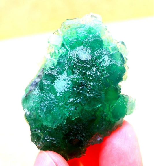 Green Phantom Cubic Fluorite