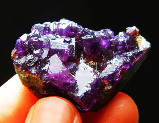 Purple Phantom Cubic Fluorite