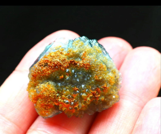 Blue Phantom Cubic Fluorite