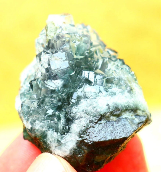 Green Phantom Cubic Fluorite