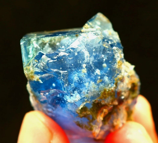 Blue Phantom Cubic Fluorite