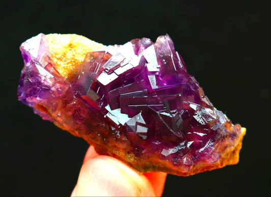 Purple Phantom Cubic Fluorite