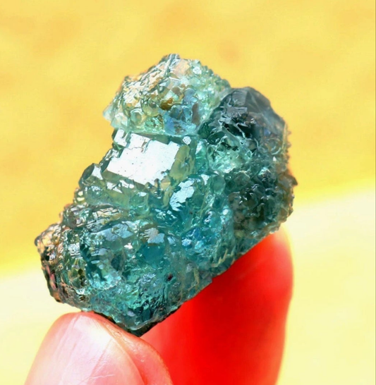 Green/Blue Phantom Cubic Fluorite